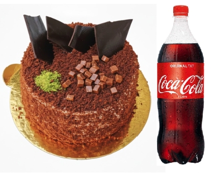 4-6 Kişilik Yaş Pasta - Çikolata ve Kola Dengesi