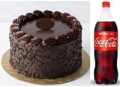 Sade Klasik Çikolatalı Pasta 1 Litre Cola